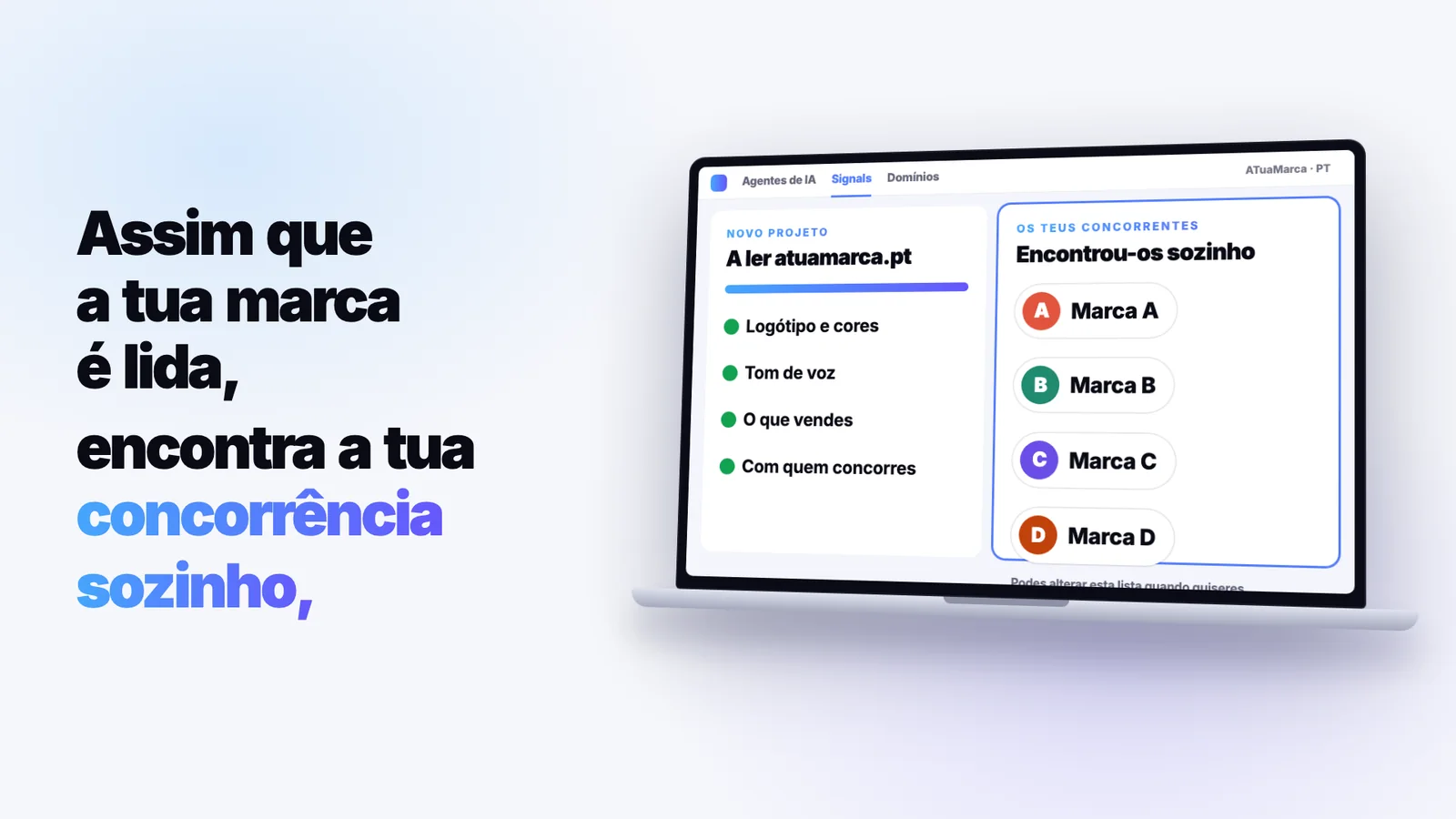 Os teus concorrentes, já encontrados