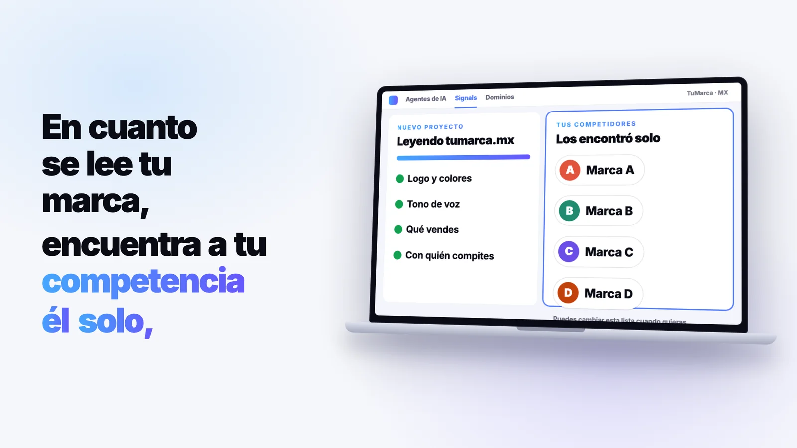 Tus competidores, ya encontrados