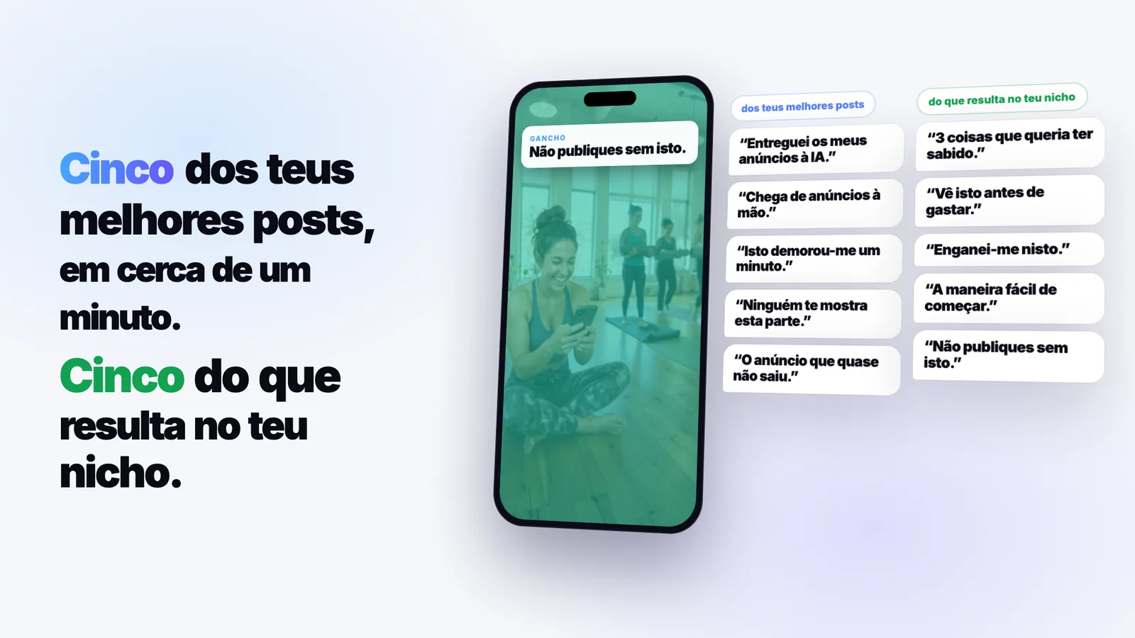 Dez ganchos para as tuas publicações